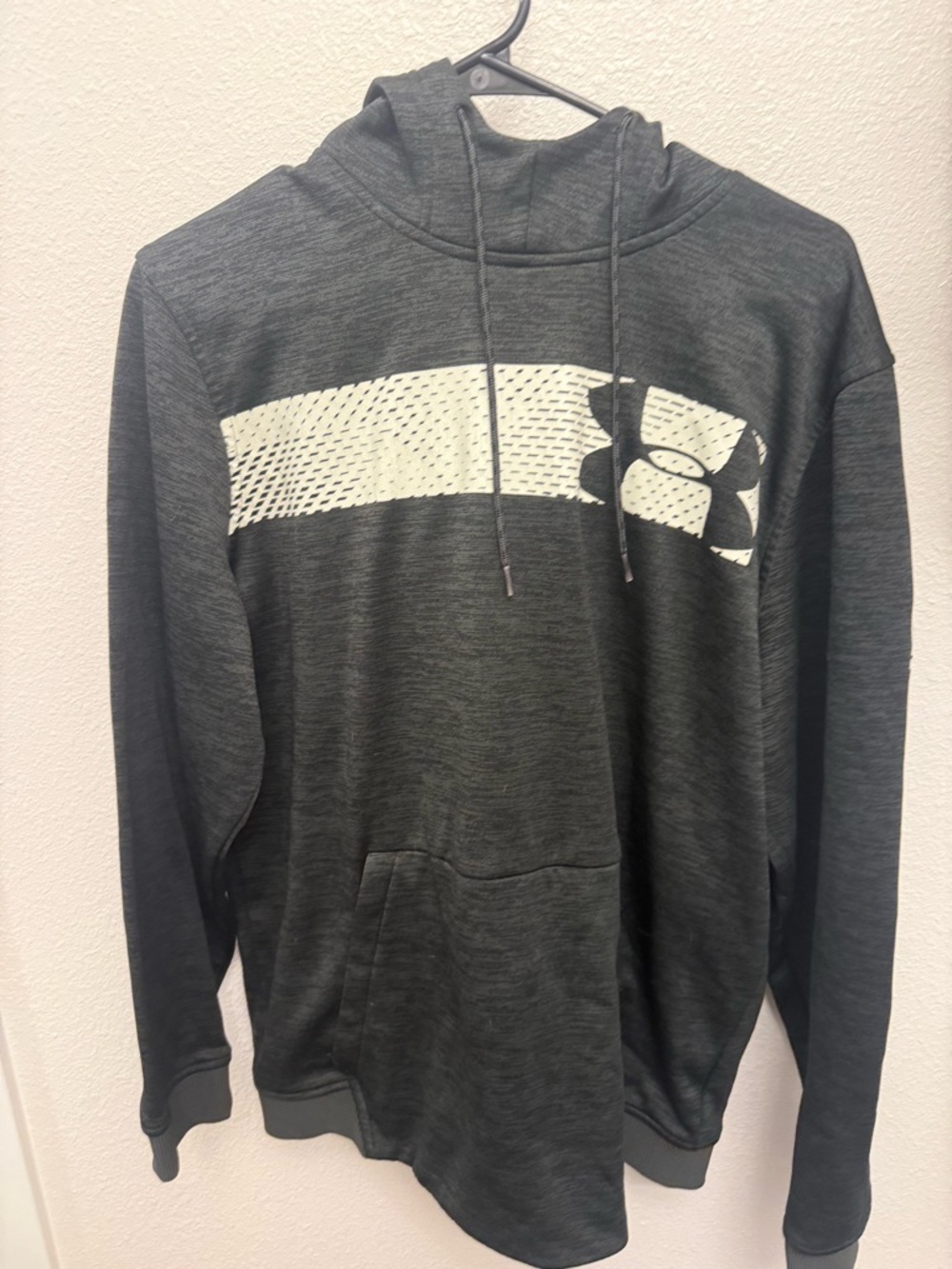 LG Men's Charcoal Hoodie with White Logo Band